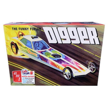 Amt Skill 2 Model Kit Digger Dragster The Funny Fueler 1 by 25 Scale Model AMT1154